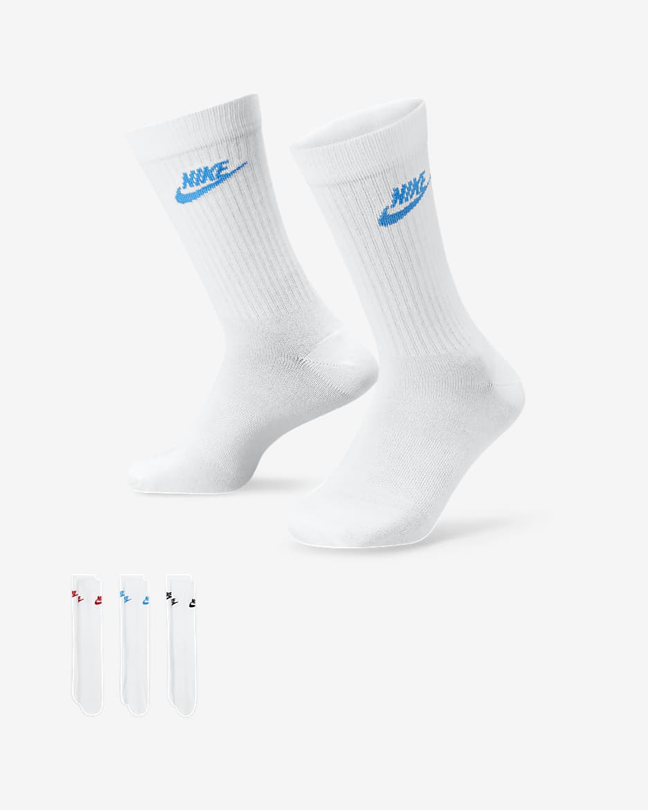 Chaussettes mi mollet Nike Sportswear Everyday Essential 3 paires